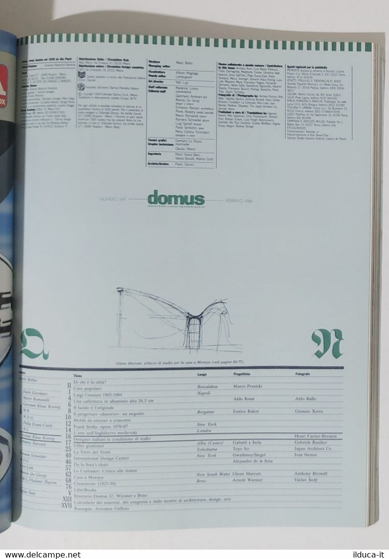 59360 Domus N. 691 1988 - Tribunale Ad Alba Di Bagetti E Isola - Glenn Murcutt - Casa, Giardino, Cucina