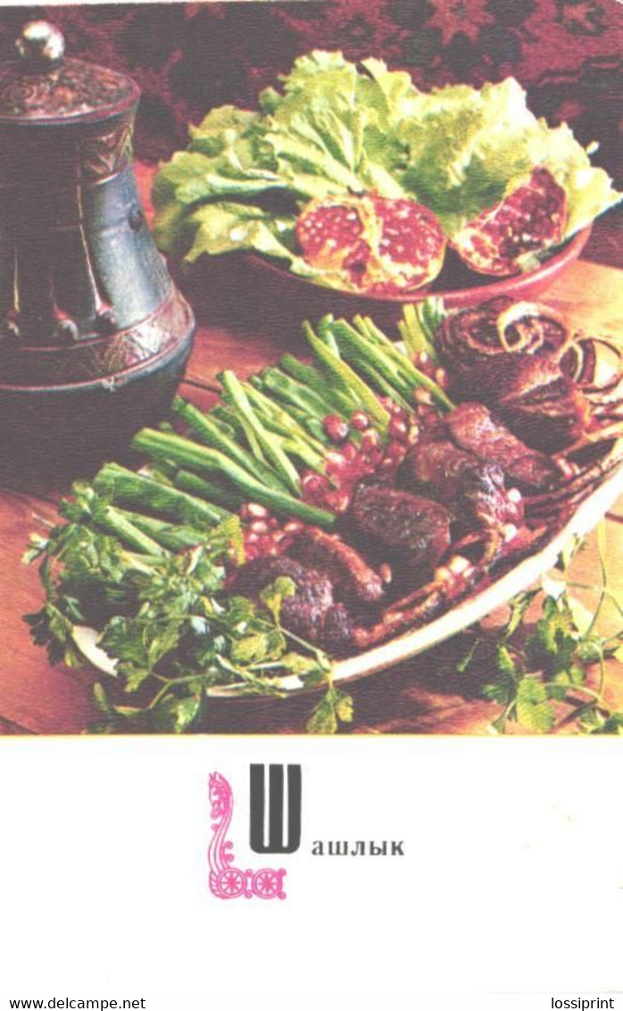 Armenian Kitchen Recipes:Shashlik, 1973 - Recettes (cuisine)