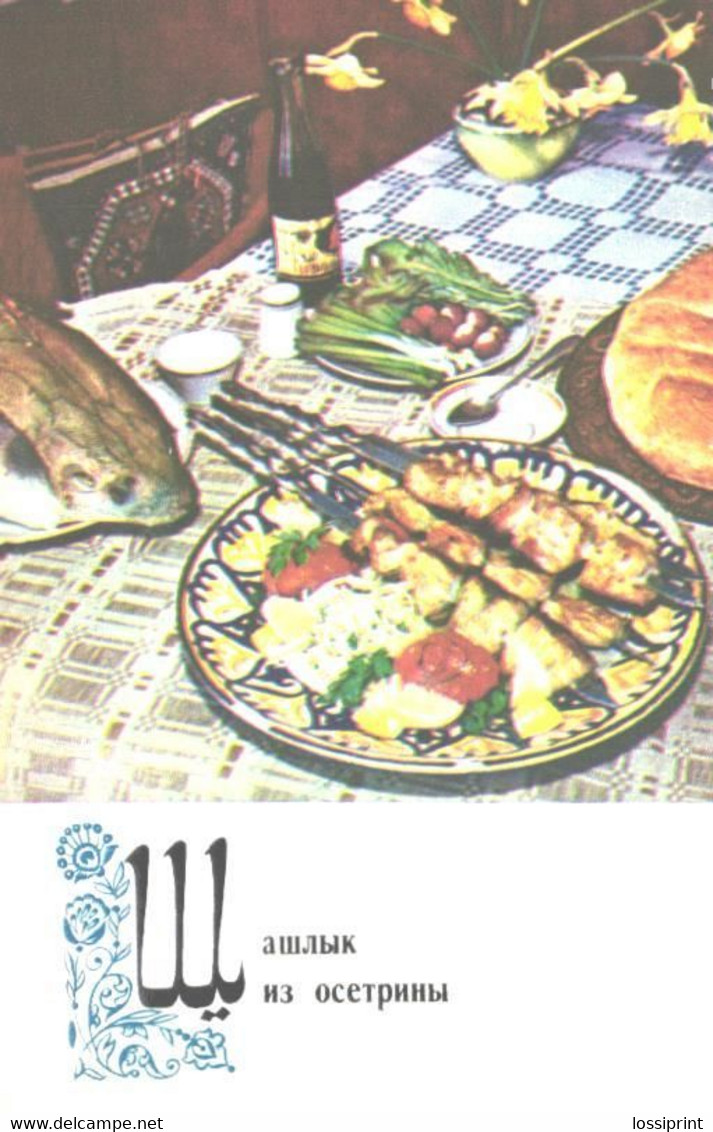 Azerbaijan Kitchen Recipes:Sturgeon Barbecue, 1974 - Recettes (cuisine)