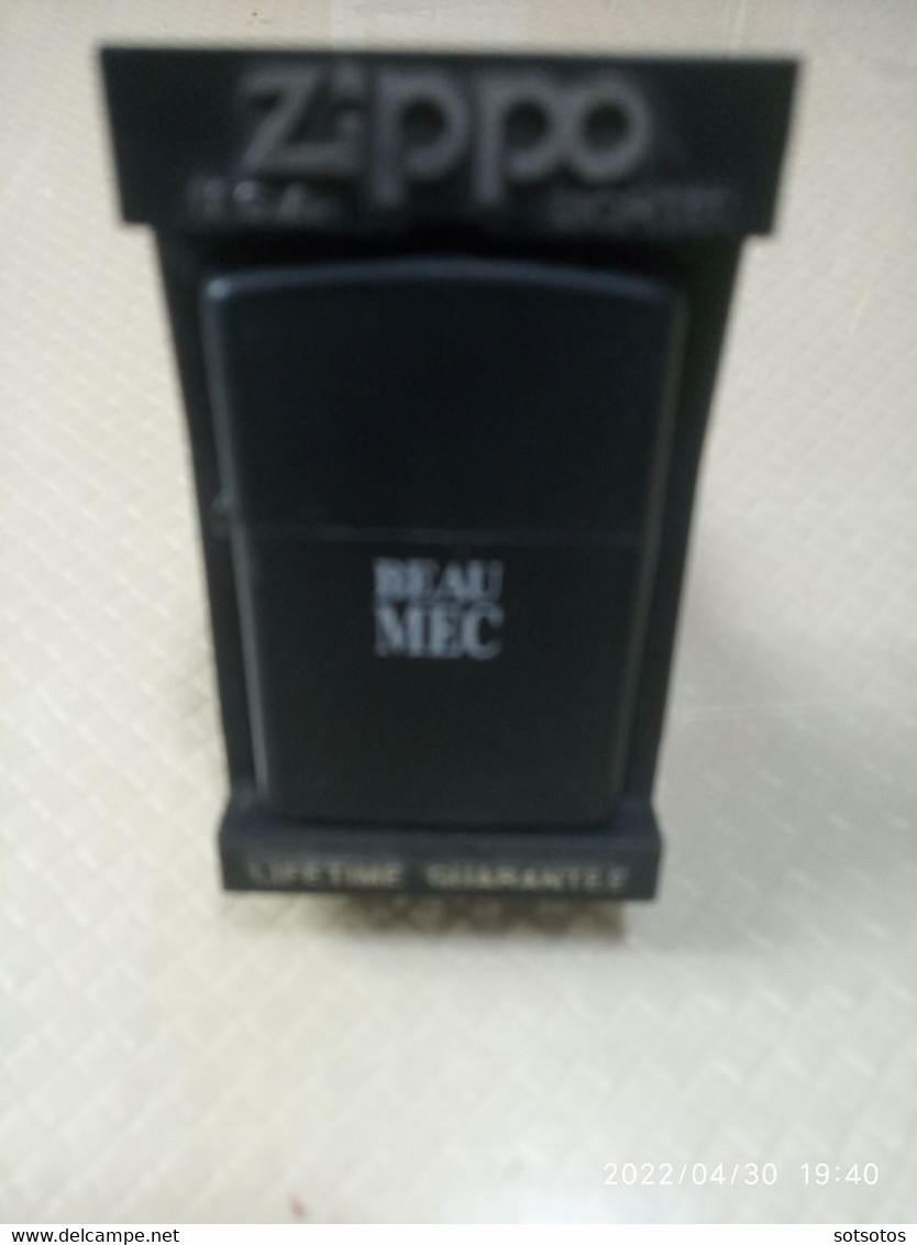 Zippo Lighter from USA - BEAU MEC - Lifetime Guarantee, in excellent new unused condition in original box The Lighter is