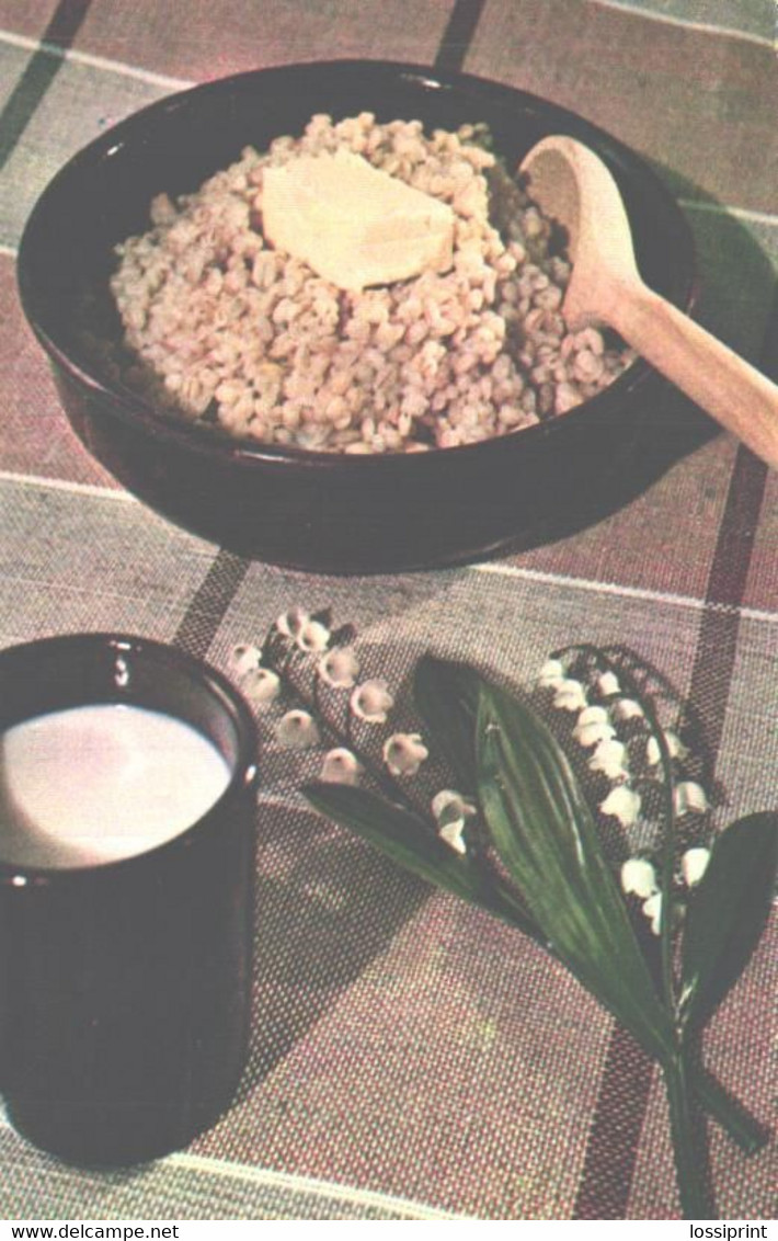 Estonian Kitchen Recipes:Barley Porridge With Butter And Milk, 1973 - Recettes (cuisine)