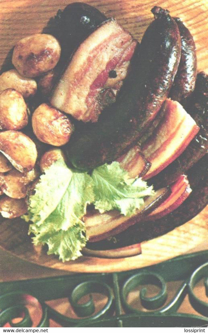 Estonian Kitchen Recipes:Blood Sausages With Bacon, 1973 - Recettes (cuisine)