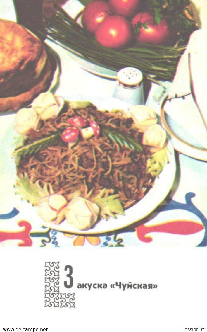 Kyrgestan Kitchen Recipes:Snack Tsuiskaja, 1978 - Recettes (cuisine)
