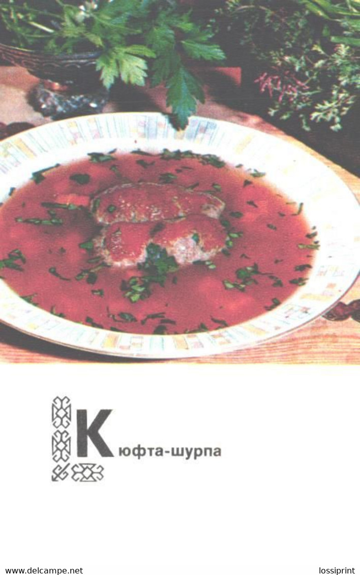 Turkmenistan Kitchen Recipes:Kjufta-whurpa, 1976 - Recettes (cuisine)