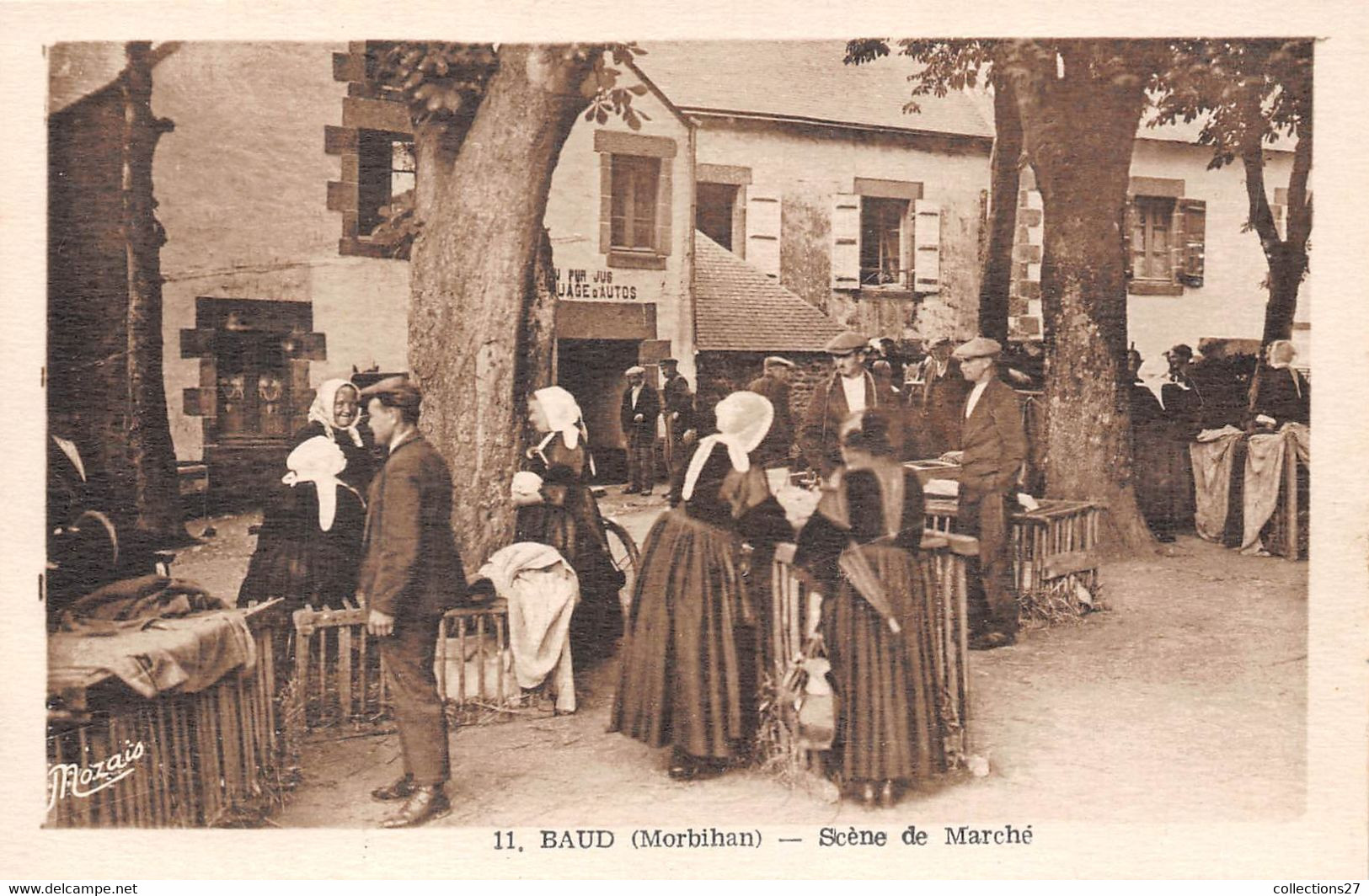 56-BAUD- SCENE DE MARCHE - Baud