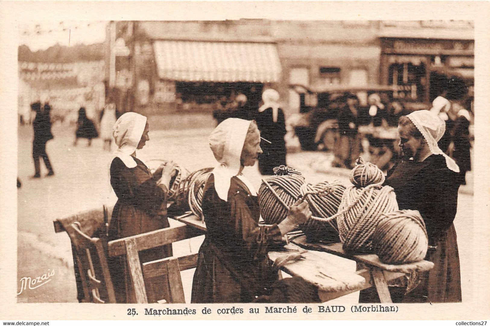 56-BAUD- MARCHANDES DE CORDES AU MARCHE DE BAUD - Baud