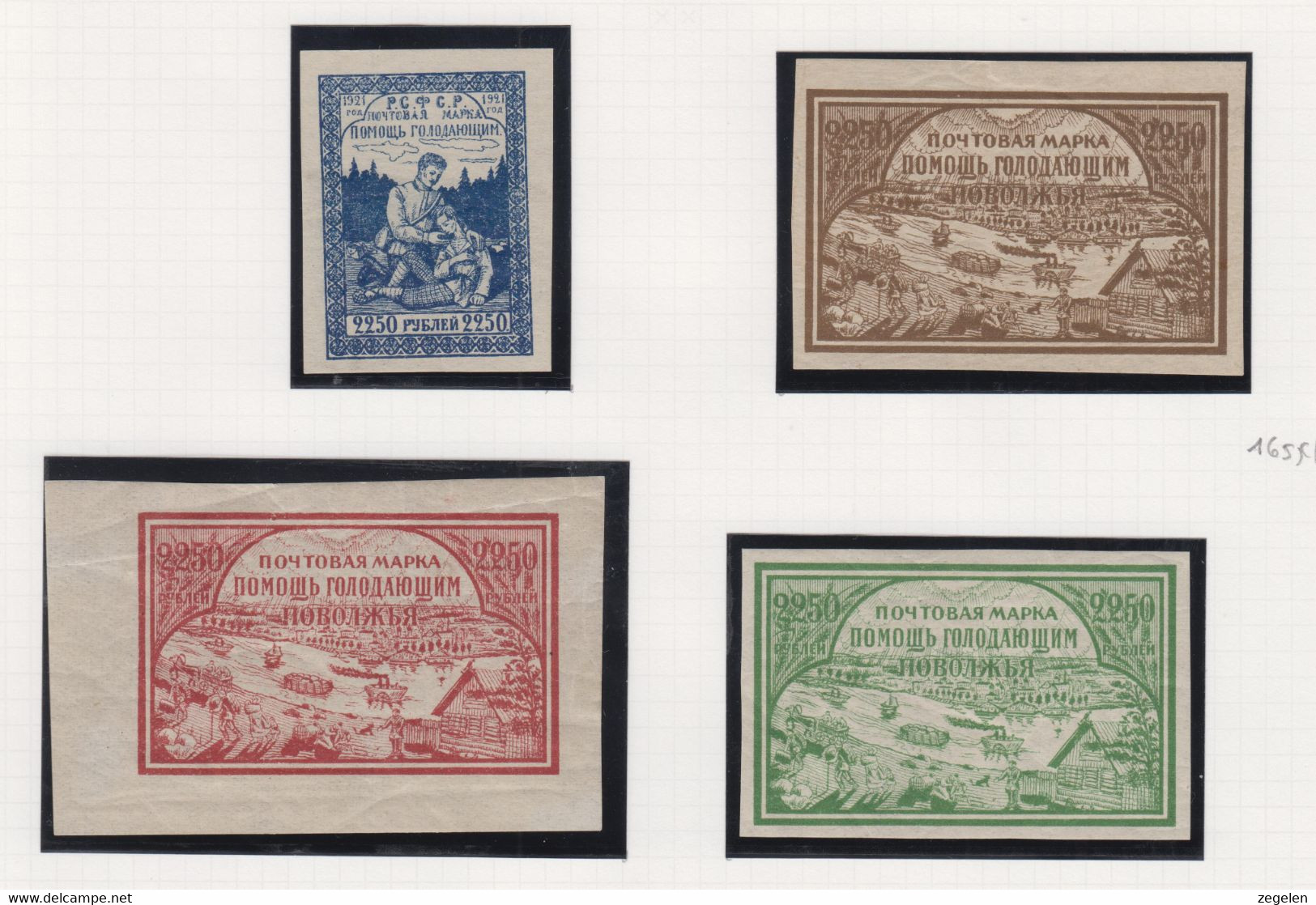 Rusland Jaar 1921 Michel-cat. 165x/168x - Andere & Zonder Classificatie