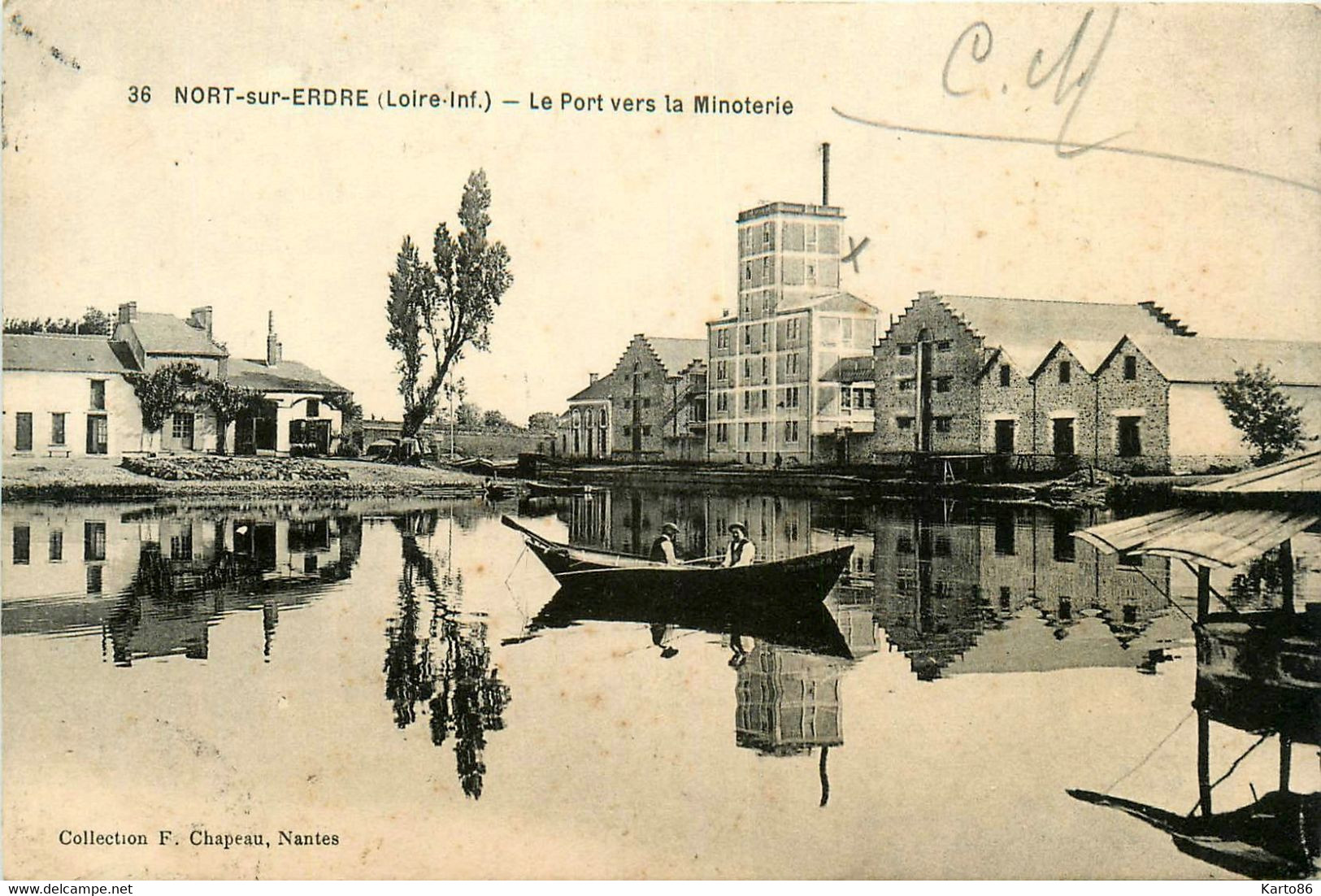 Nort Sur Erdre * Le Port Vers La Minoterie * Usine * Barque - Nort Sur Erdre