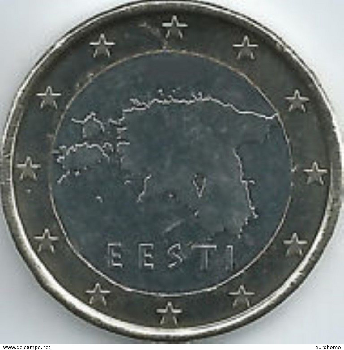 Estland  2011   1 Euro  Deze Munt Komt Uit De Rol    UNC Du Rouleaux  !!!!! - Estonie