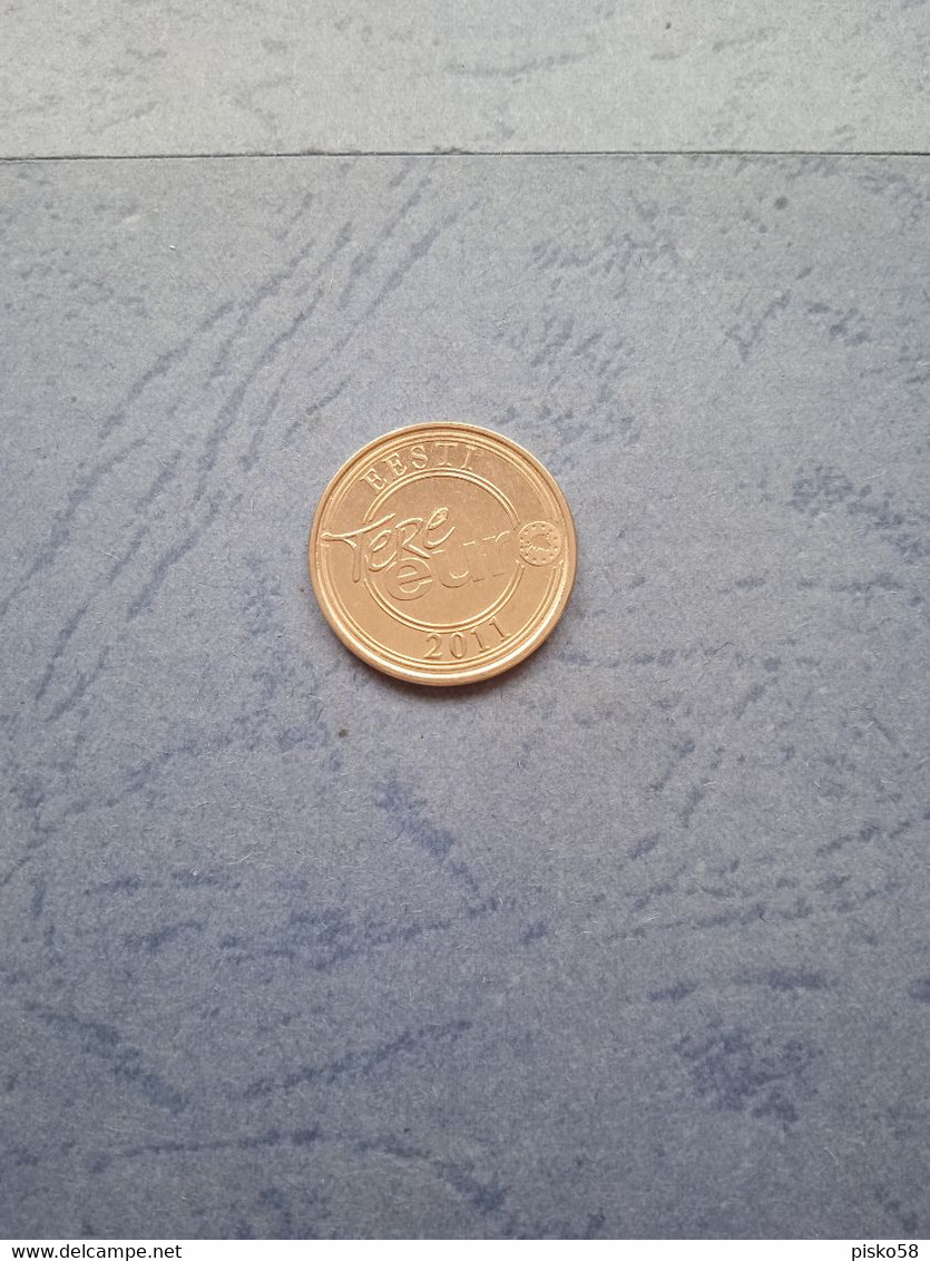 Eesti-tere Euro 2011 - Monedas Elongadas (elongated Coins)
