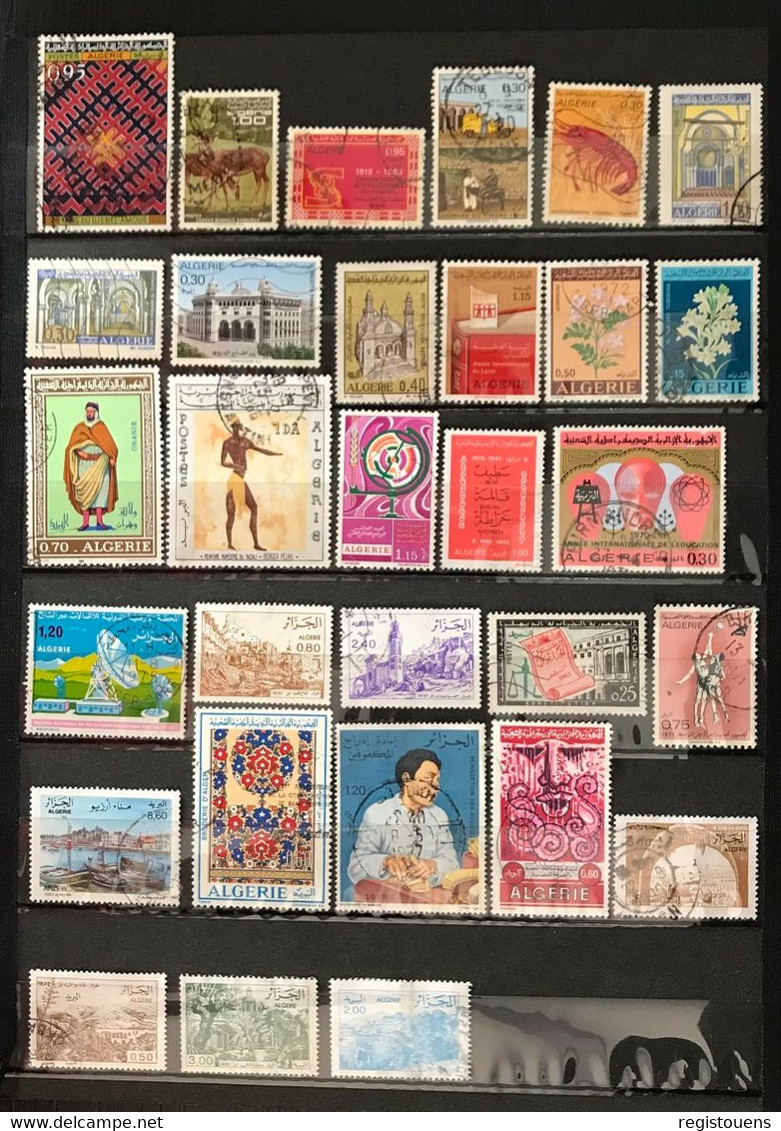 Lot De 65 Timbres Divers Algérie - Verzamelingen & Reeksen