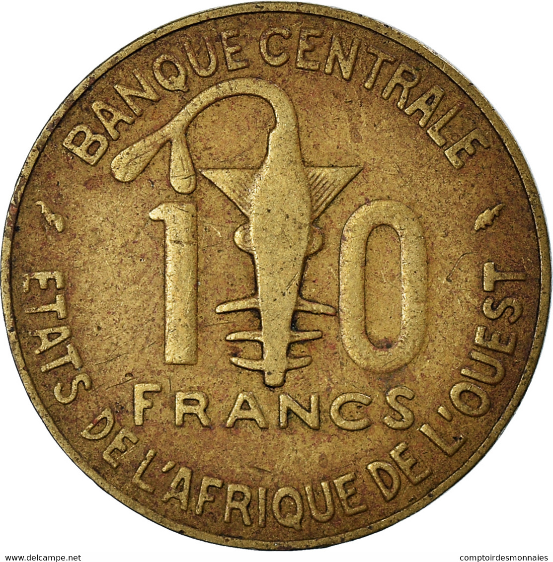 Monnaie, Communauté économique Des États De L'Afrique De L'Ouest, 10 Francs - Costa De Marfil