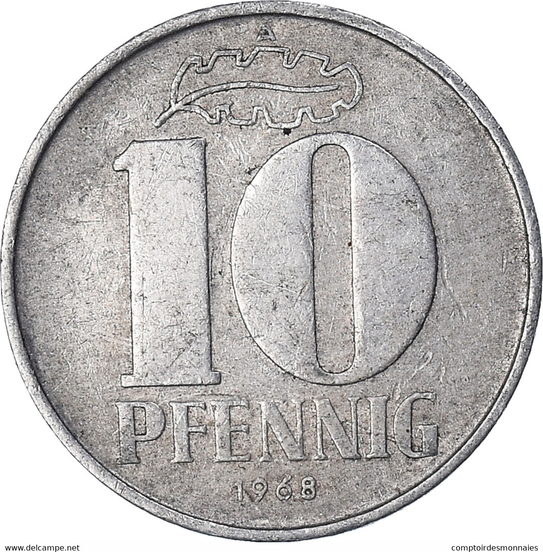 Monnaie, République Démocratique Allemande, 10 Pfennig, 1968 - 10 Pfennig