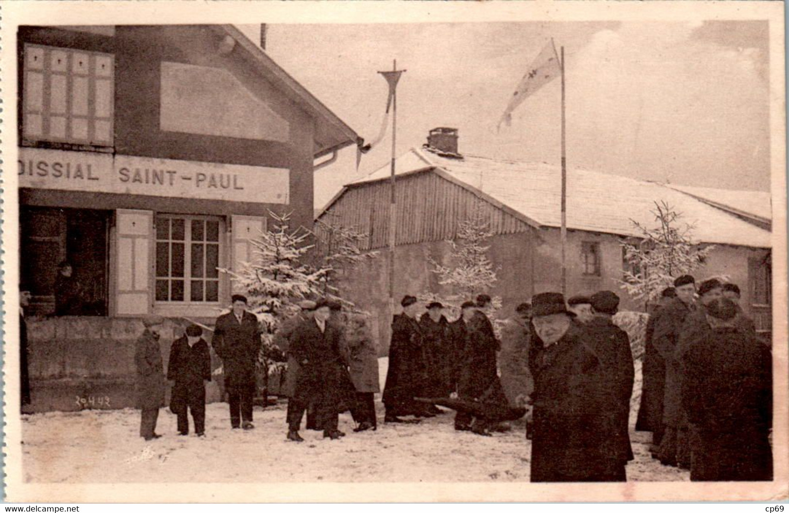 Granges-sur-Vologne Canton Corcieux 28 Février 1937 A Droite Du Jeune Foyer... Vosges N°5 Cpa Tardive Sortie D'un Carnet - Granges Sur Vologne