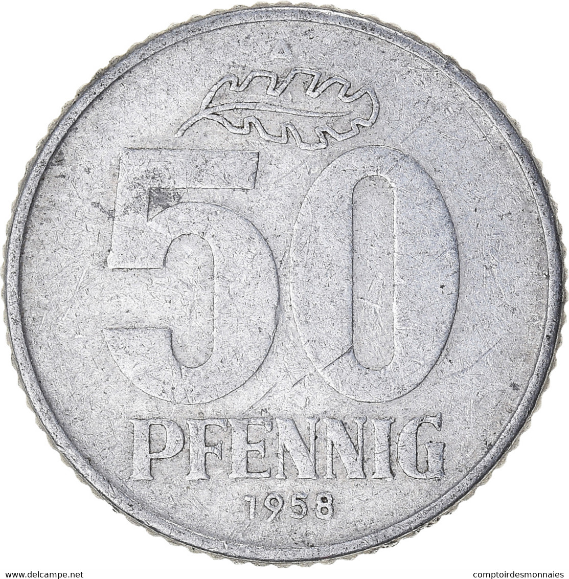 Monnaie, République Démocratique Allemande, 50 Pfennig, 1958 - 50 Pfennig