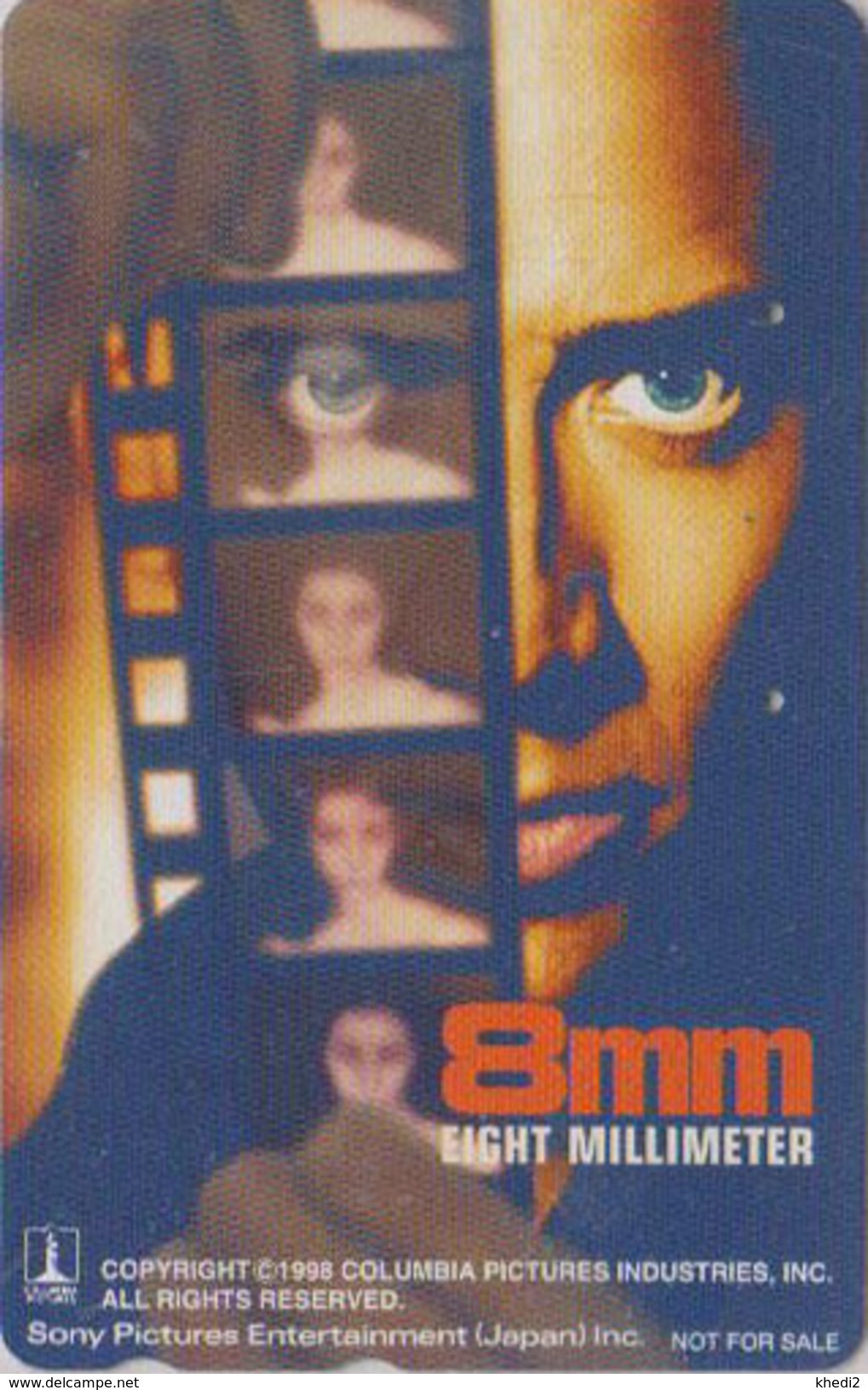 Télécarte JAPON / 110-016 - CINEMA FILM - 8 MM EIGHT MILLIMETER * NICOLAS CAGE * - MOVIE JAPAN Phonecard - NFS 17486 - Cinema