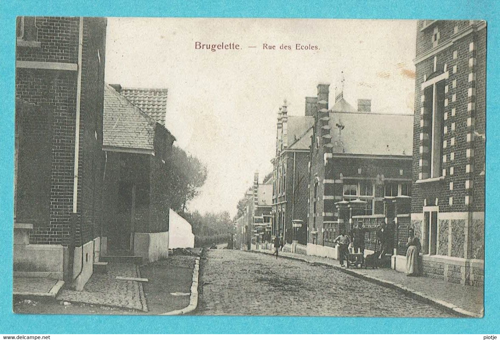* Brugelette (Hainaut - La Wallonie) * (Editeur Dejonck) Rue Des écoles, Animée, Unique, Old, Rare, TOP - Brugelette