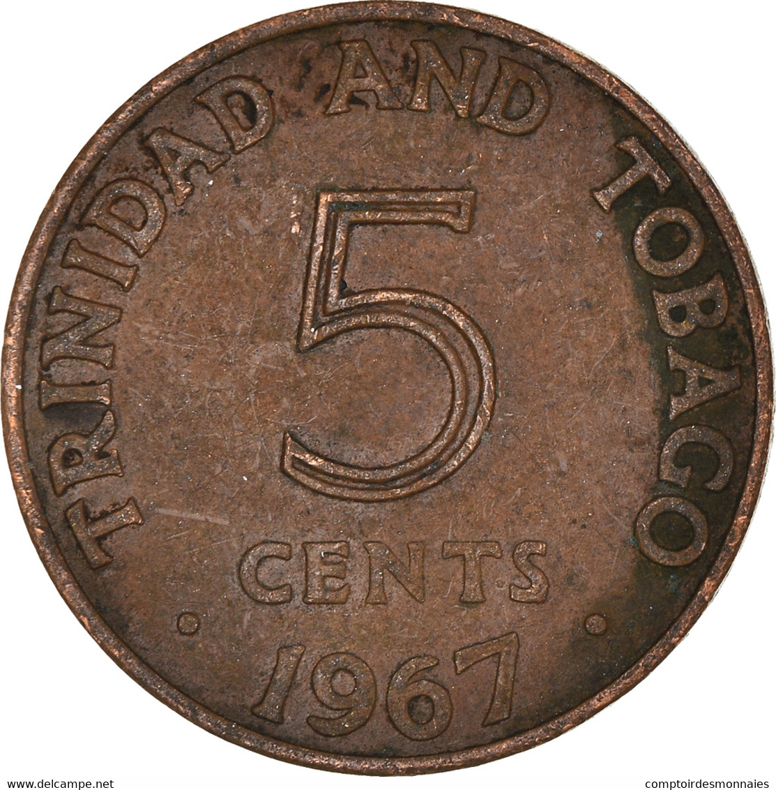 Monnaie, Trinité-et-Tobago, 5 Cents, 1967 - Trinidad & Tobago