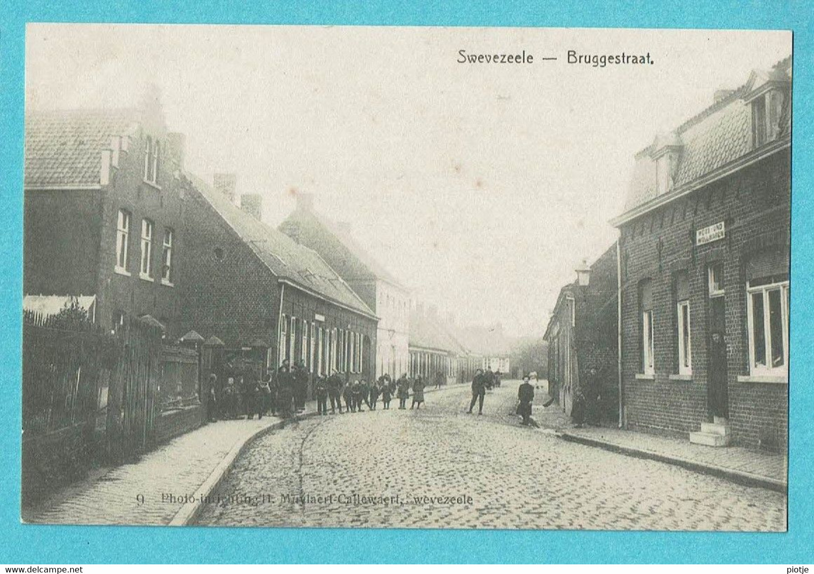 * Zwevezele - Swevezeele (Wingene) * (Photo Inrichting H. Muylaert Callewaert, Nr 9) Bruggestraat, Unique, Zeldzaam TOP - Wingene