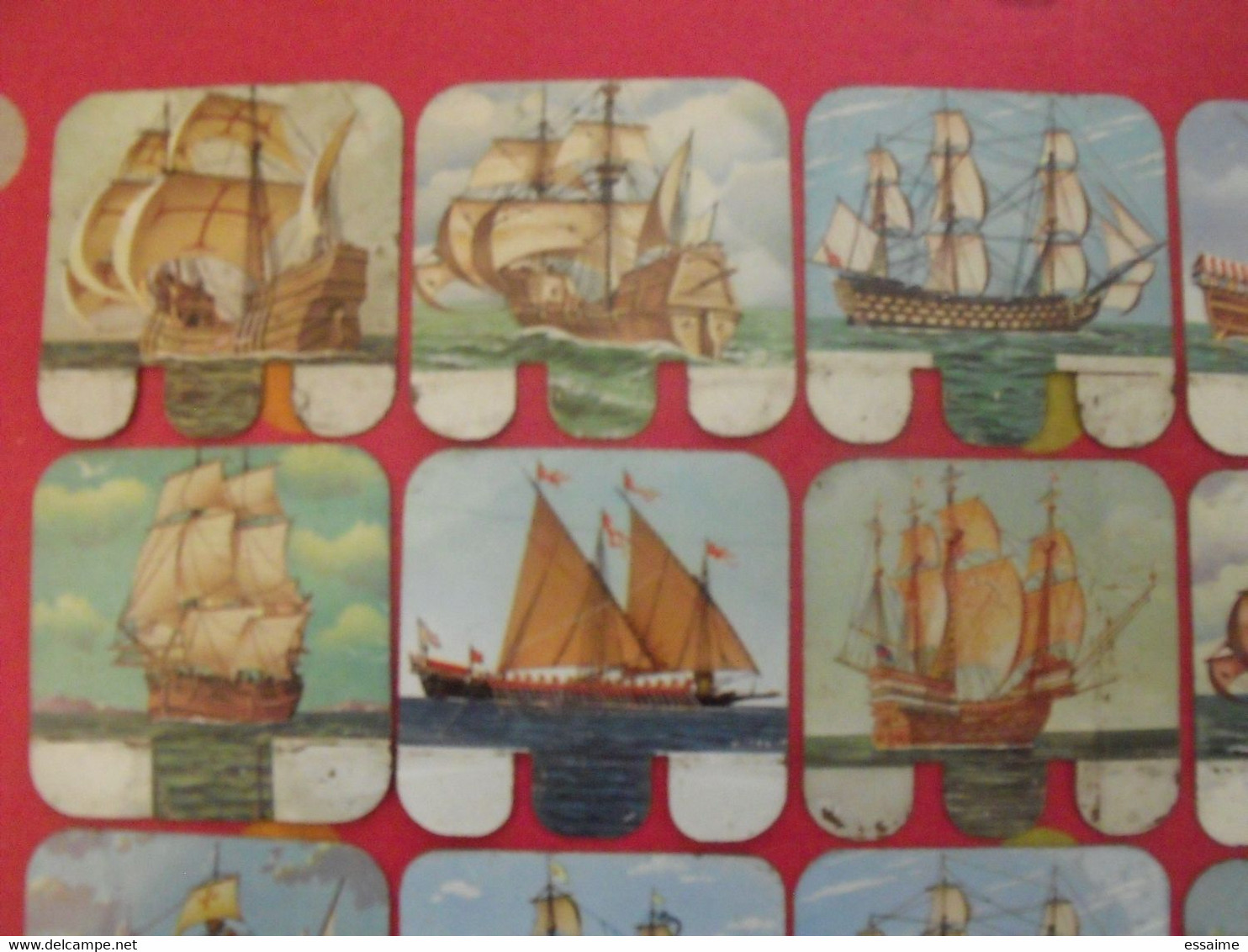 Lot De 15 Plaquettes Bateaux. Huilor Samo Chat Ambré Cremolive. Lot 8 - Blechschilder (ab 1960)