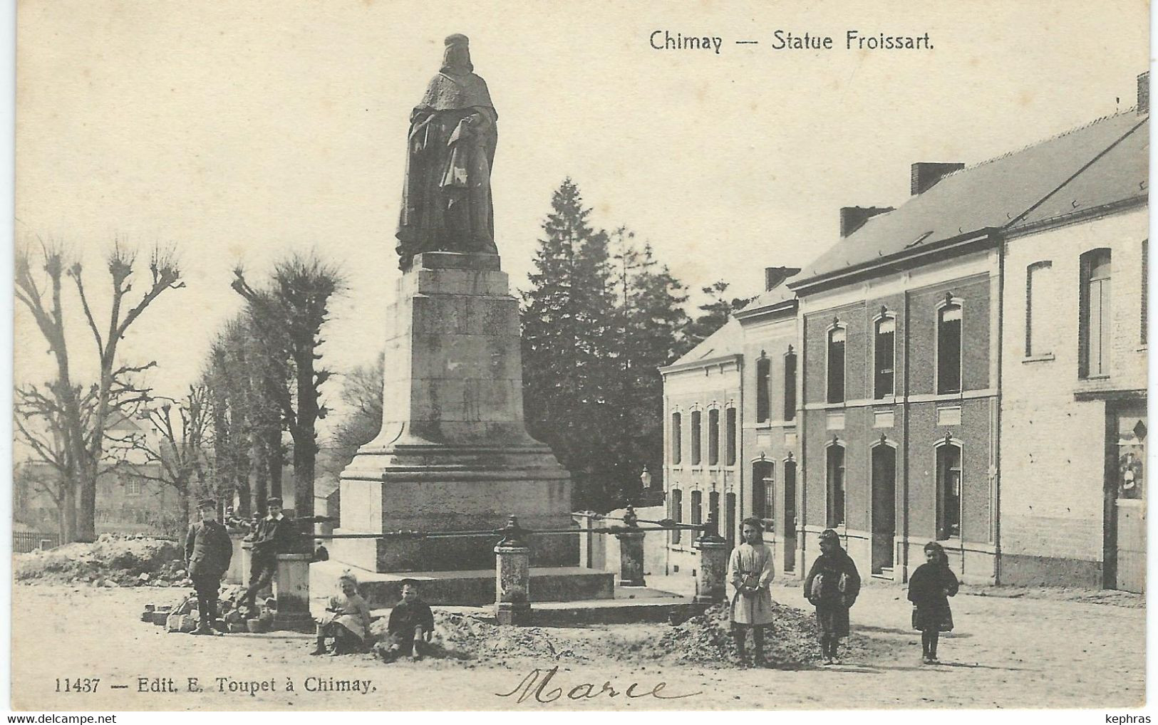 CHIMAY : Statue Froissart - RARE VARIANTE - Chimay