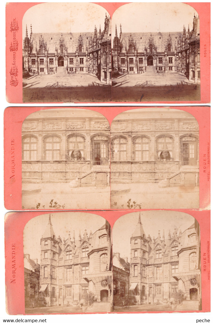 N°93106 -lot 5 Cartes Stéreoscopique Ssur Carton épais - Cartoline Stereoscopiche