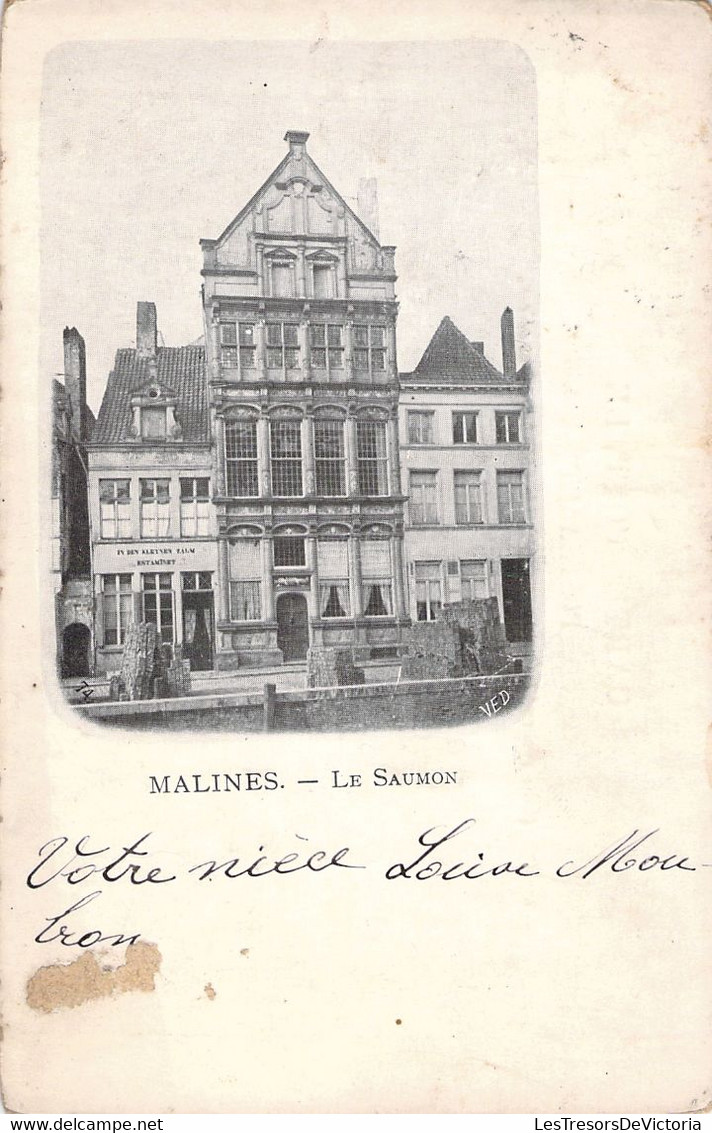 CPA Malines - Le Saumon - Carte Précurseur  Dos Simple - Mechelen