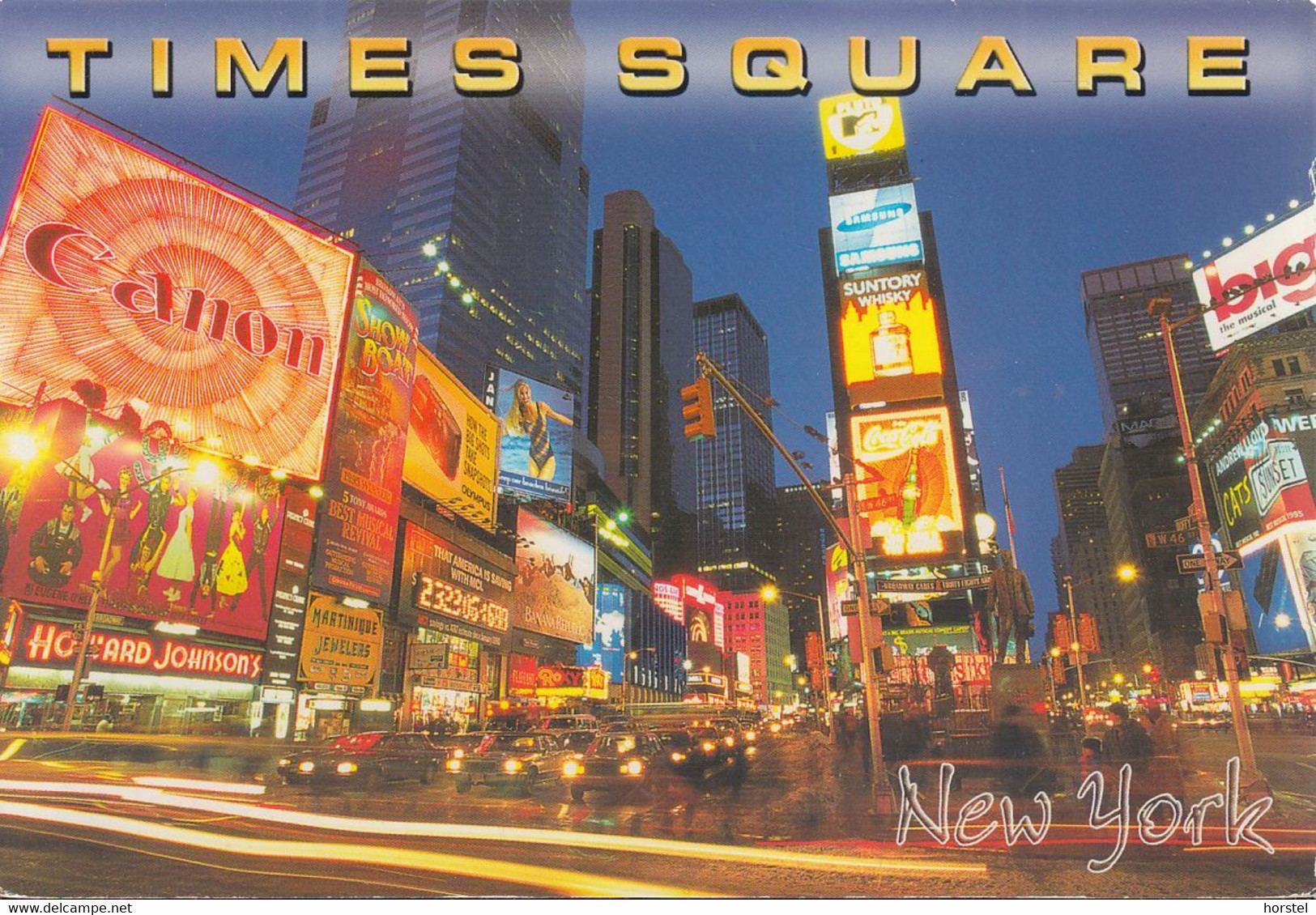 USA - New York - Times Square By Night - Cars - Nice Stamp - Time Square