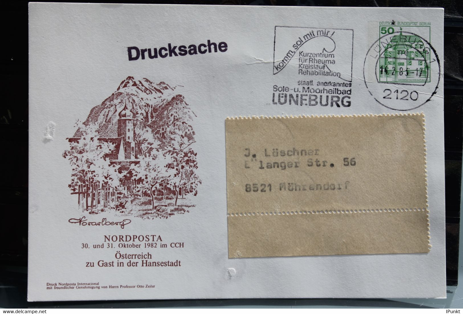 Berlin, Ganzsache Zur NORDPOSTA 1982, Gestempelt Lüneburg - Private Postcards - Used