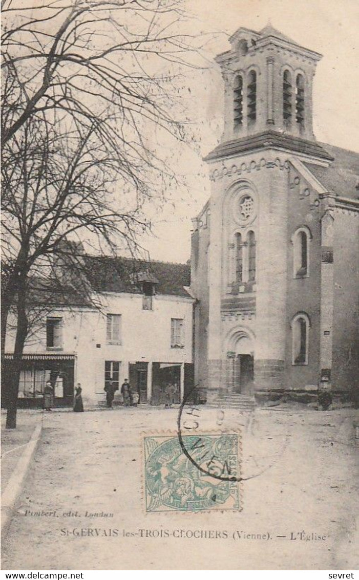 St-GERVAIS-les-TROIS-CLOCHERS. - L'Eglise - Saint Gervais Les Trois Clochers