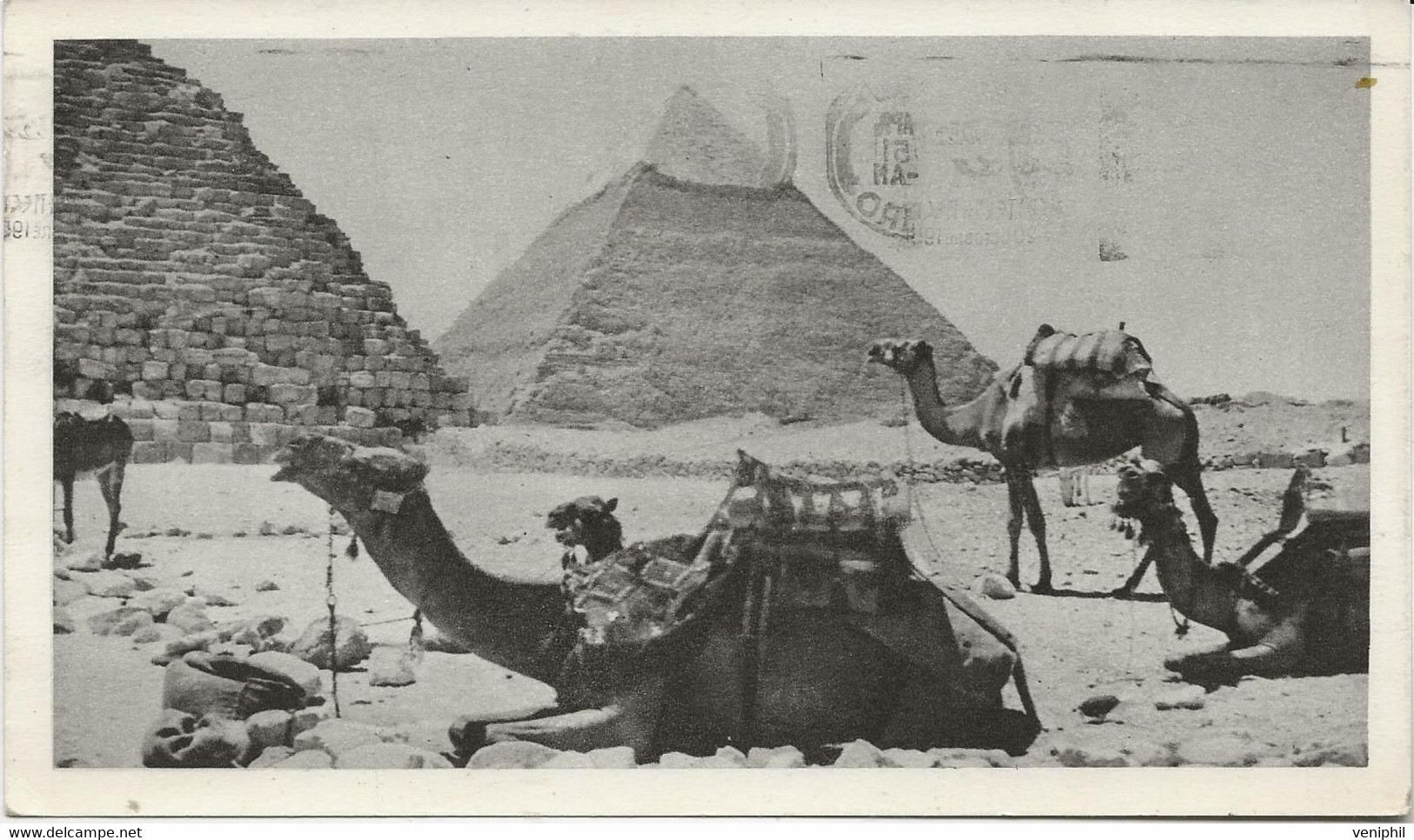 EGYPTE -CARTE PUBLICITAIRE IONYL - AFFRANCHIE POSTE AERIENNE N° 33 -ANNEE 1947 - Luchtpost