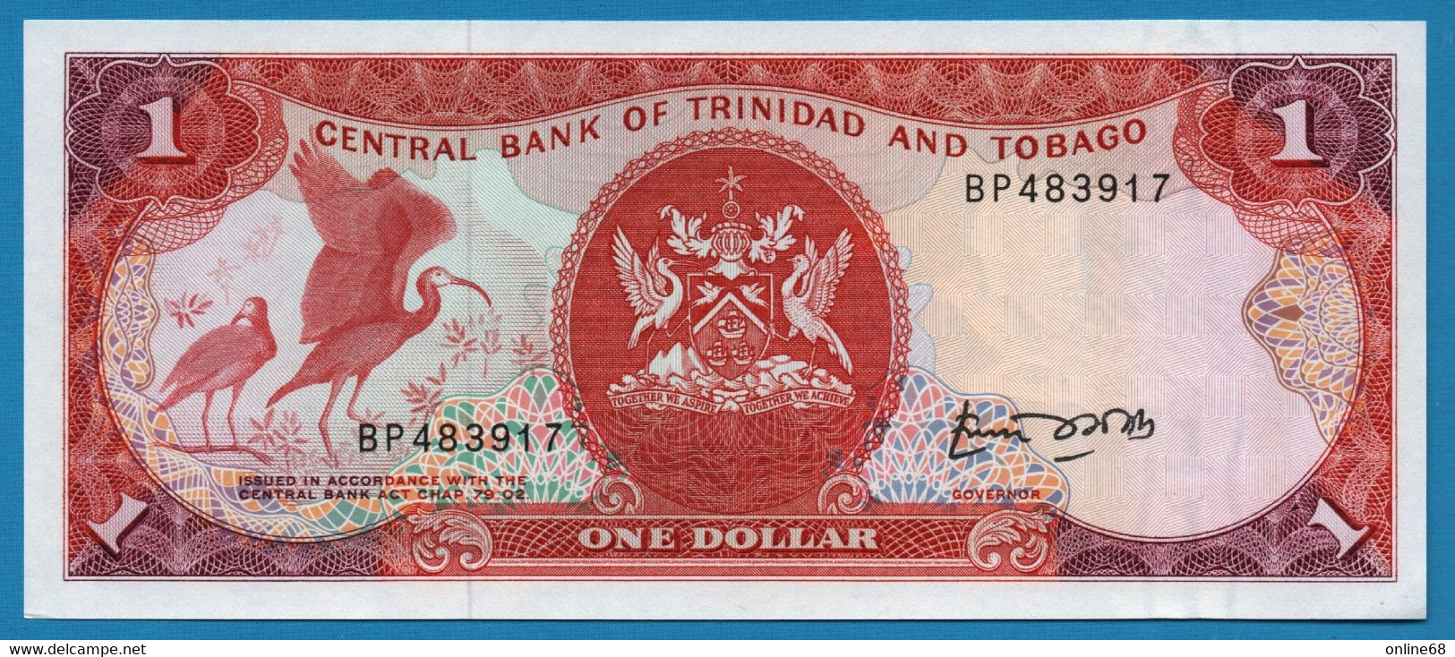 TRINIDAD & TOBAGO 1 DOLLAR ND (1985) # BP483917 P# 36a  Central Bank Building - Trinidad & Tobago