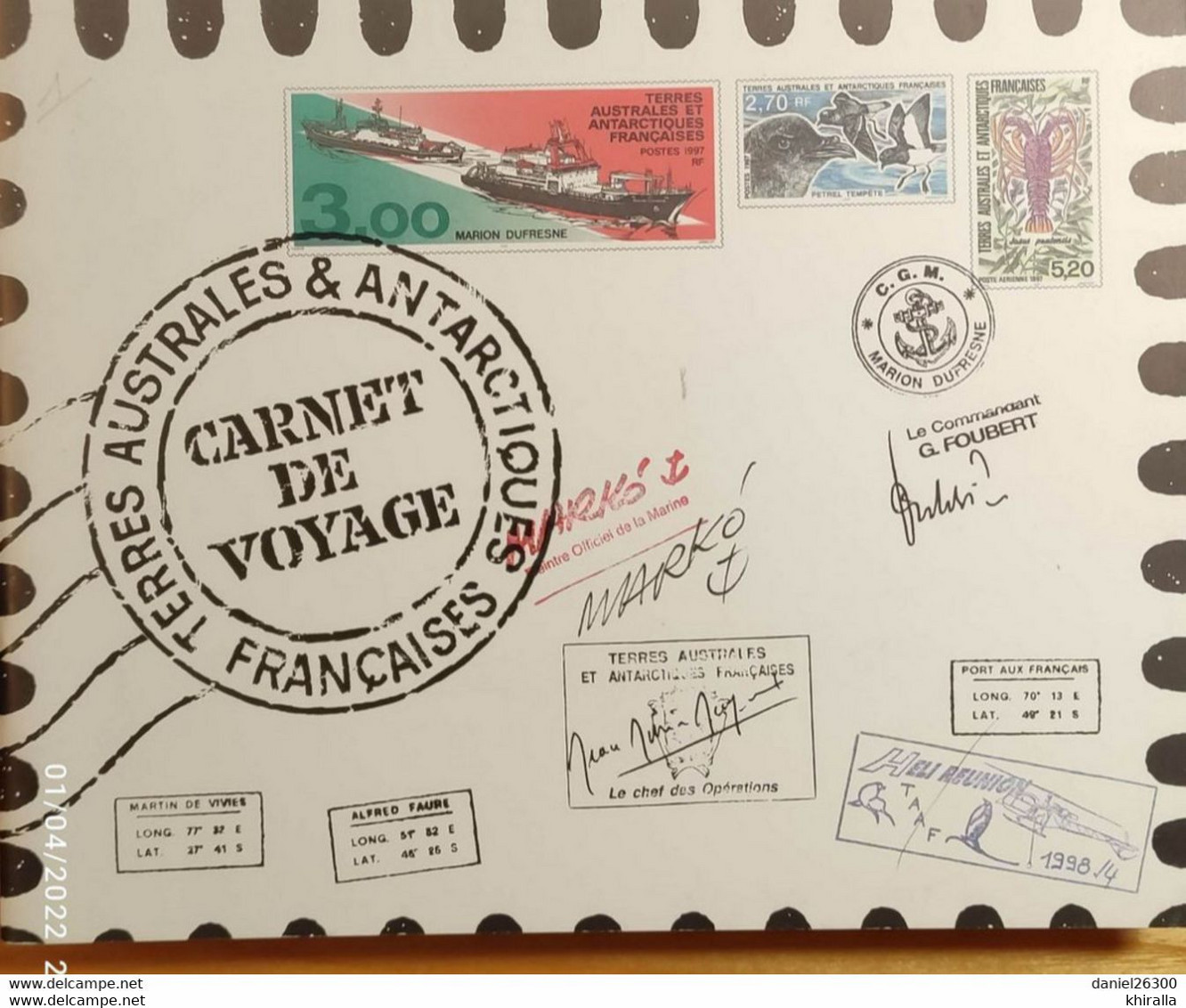 TAAF  1999     Carnet De Voyage       N°   C258         COTE      50 € 00 - Boekjes