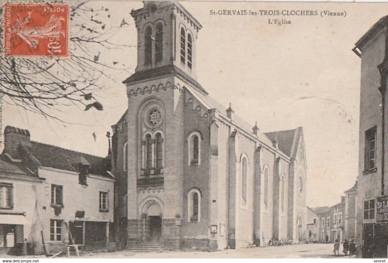 SAINT-GERVAIS-LES-TROIS-CLOCHERS. - L'Eglise - Saint Gervais Les Trois Clochers