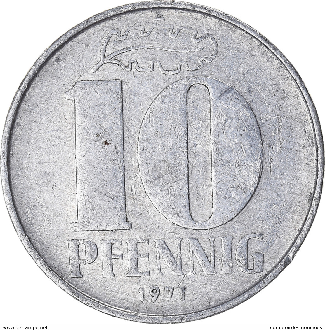 Monnaie, République Démocratique Allemande, 10 Pfennig, 1971 - 10 Pfennig