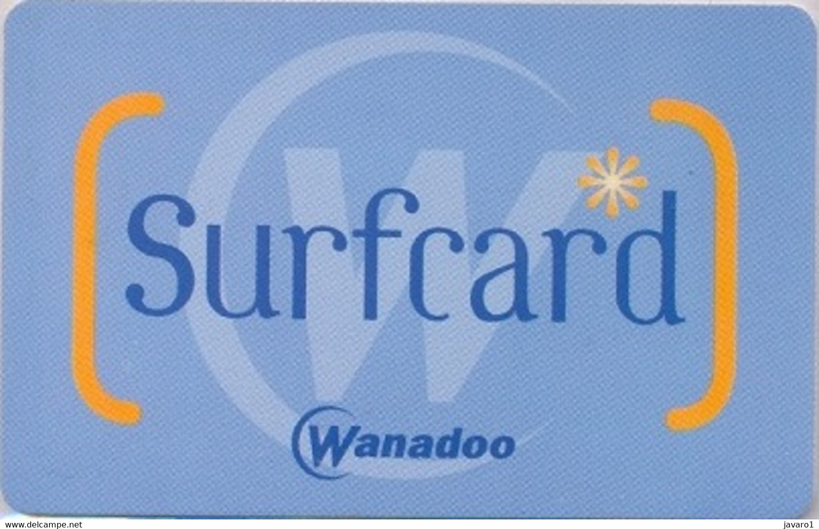 BELGIUM : BELWA01 Wanadoo Surfcard 20uren + 3 Gratis USED - Te Identificeren