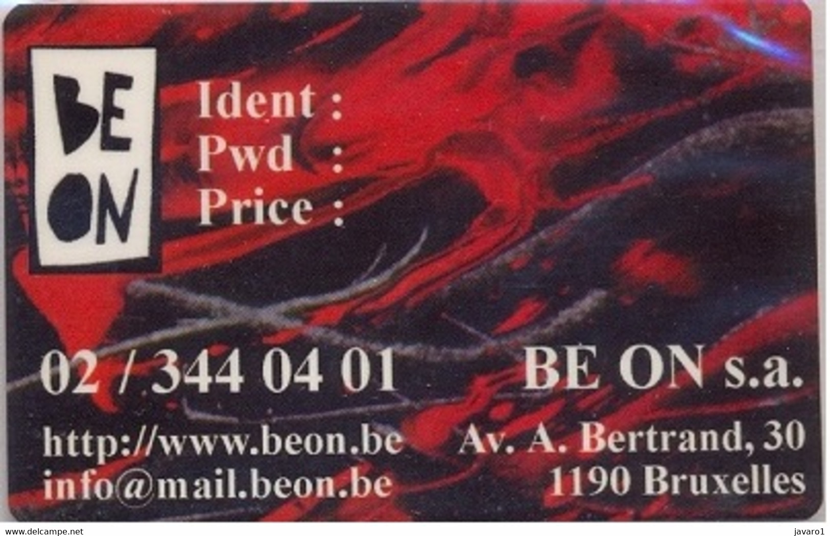 BELGIUM : BEL90 BE ON Sa Internet USED - A Identifier