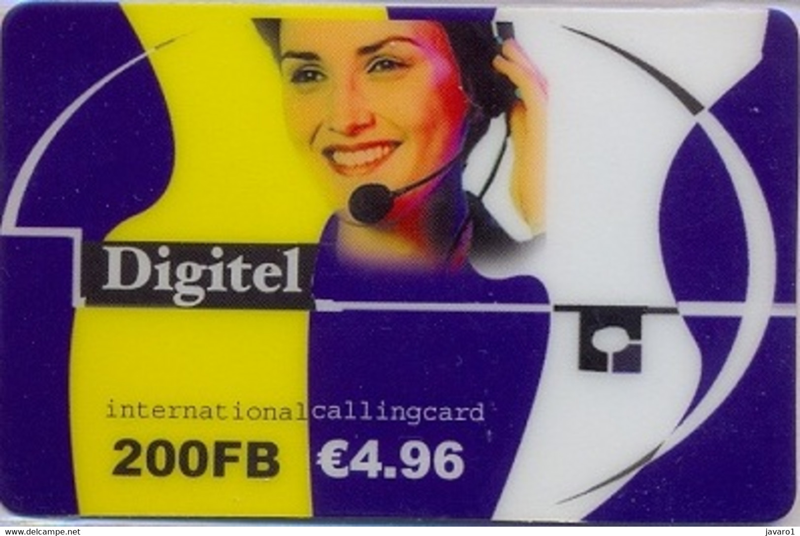 BELGIUM : BEL80 200FB E4.96 DIGITEL Web+Phoning USED - Da Identificare