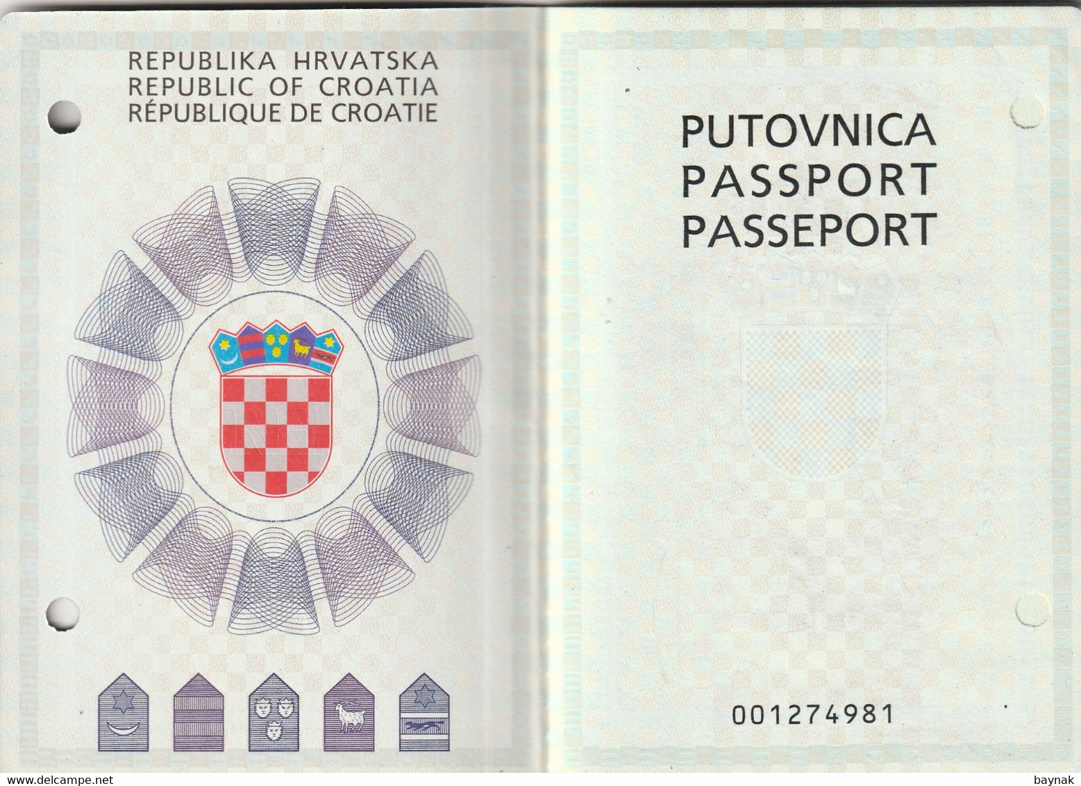 C128 --   PASSPORT  --   CROATIA  --   II. MODEL  --  2002  --    LADY PHOTO - Historical Documents
