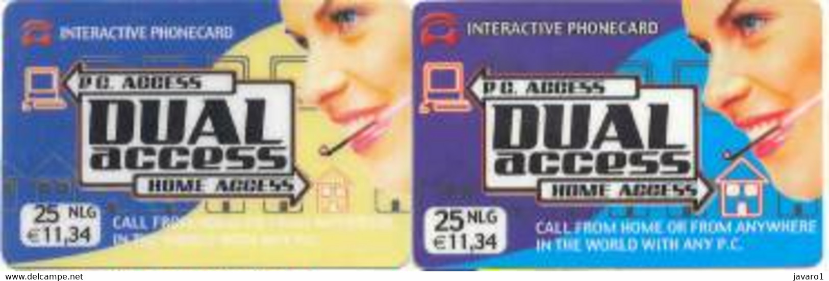 NETHERLAND : NED12 25NLG E11,34 DUAL Access PURPLE+BLU USED - Zu Identifizieren