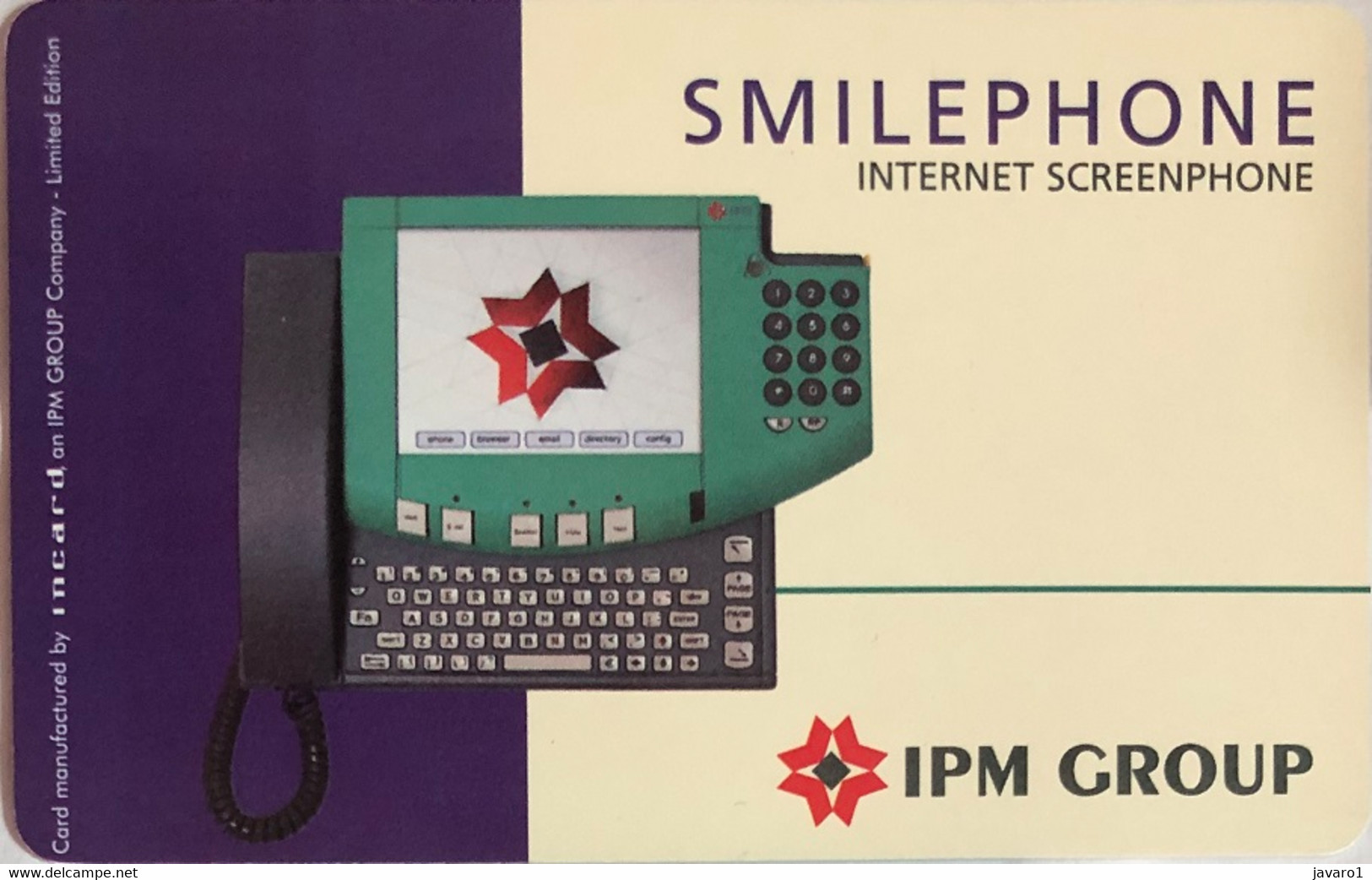 ITALY : ITA70 IPM GROUP Smilephone.com (Incard) MINT - A Identifier