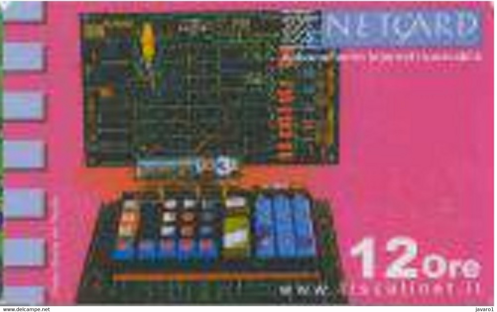 ITALY : ITA23 (2) 25000 TISCALI NetCard Electronic+keyboard Pink MINT Exp: 6 MONTHS - Te Identificeren