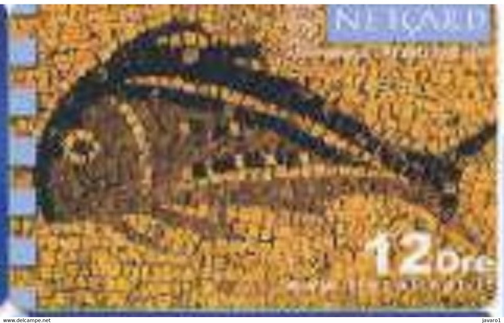 ITALY : ITA17 (7) 25000 TISCALI NetCard Mosaic Fish MINT Exp: 6 MONTHS - A Identifier