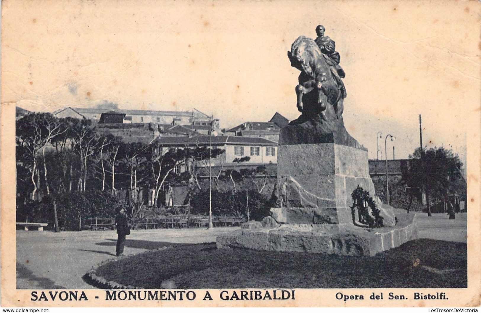 CP SAVONA MONUMENTO A GARIBALDI - Opera Del Sen Bistolfi - Savona