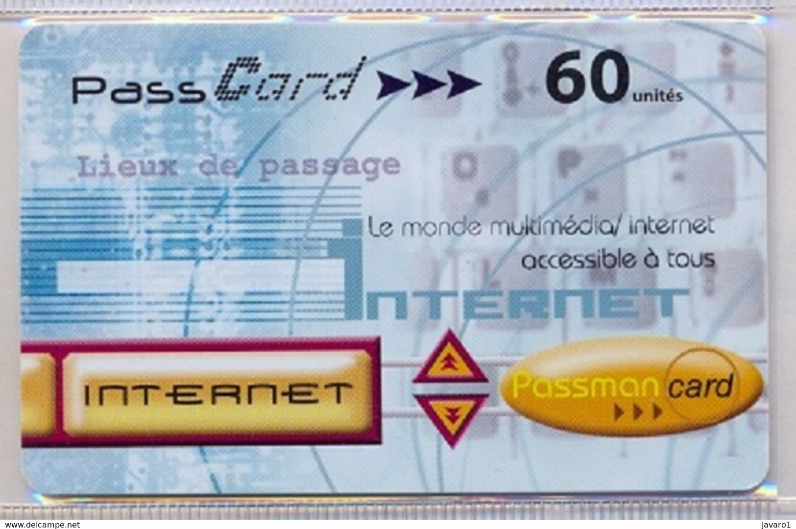 FRANCE : FRAPA02C 60u Passman Card )lieux De Passage(rev. +www USED - Altri & Non Classificati