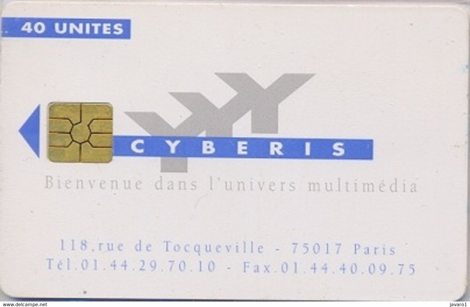 FRANCE : CYB13 40u Cyberis 75017 / GEMPLUS USED - Autres & Non Classés