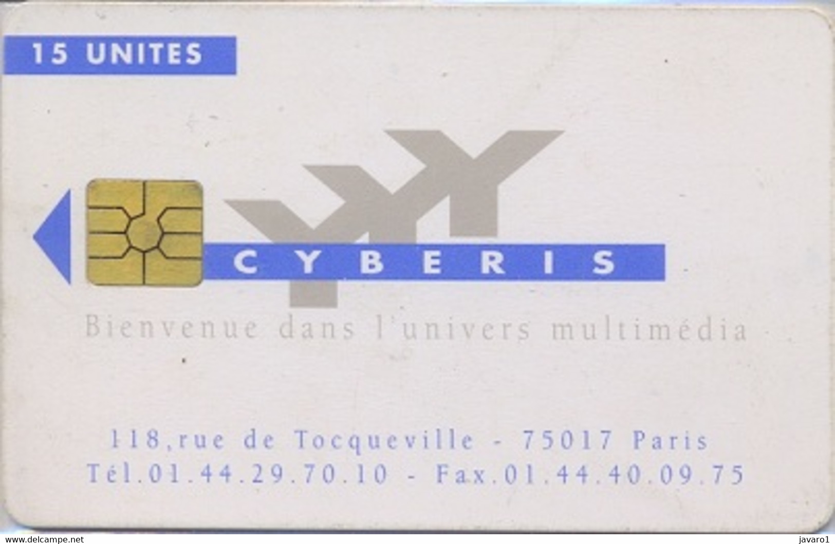 FRANCE : CYB04 15u Cyberis 75017 / CINEBANK MINT - Autres & Non Classés