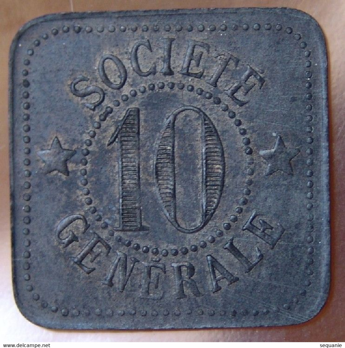 Paris (75) 10 Centimes Société Générale - Service Intérieur 1917 - Monétaires / De Nécessité