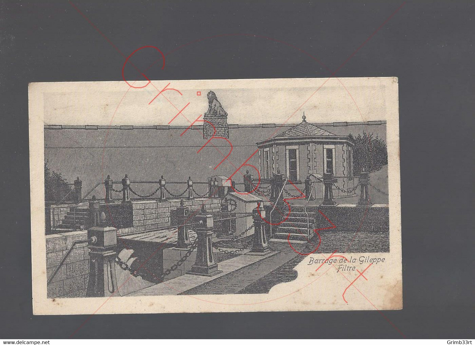 Barrage De La Gileppe - Filtre - Postkaart - Gileppe (Stuwdam)