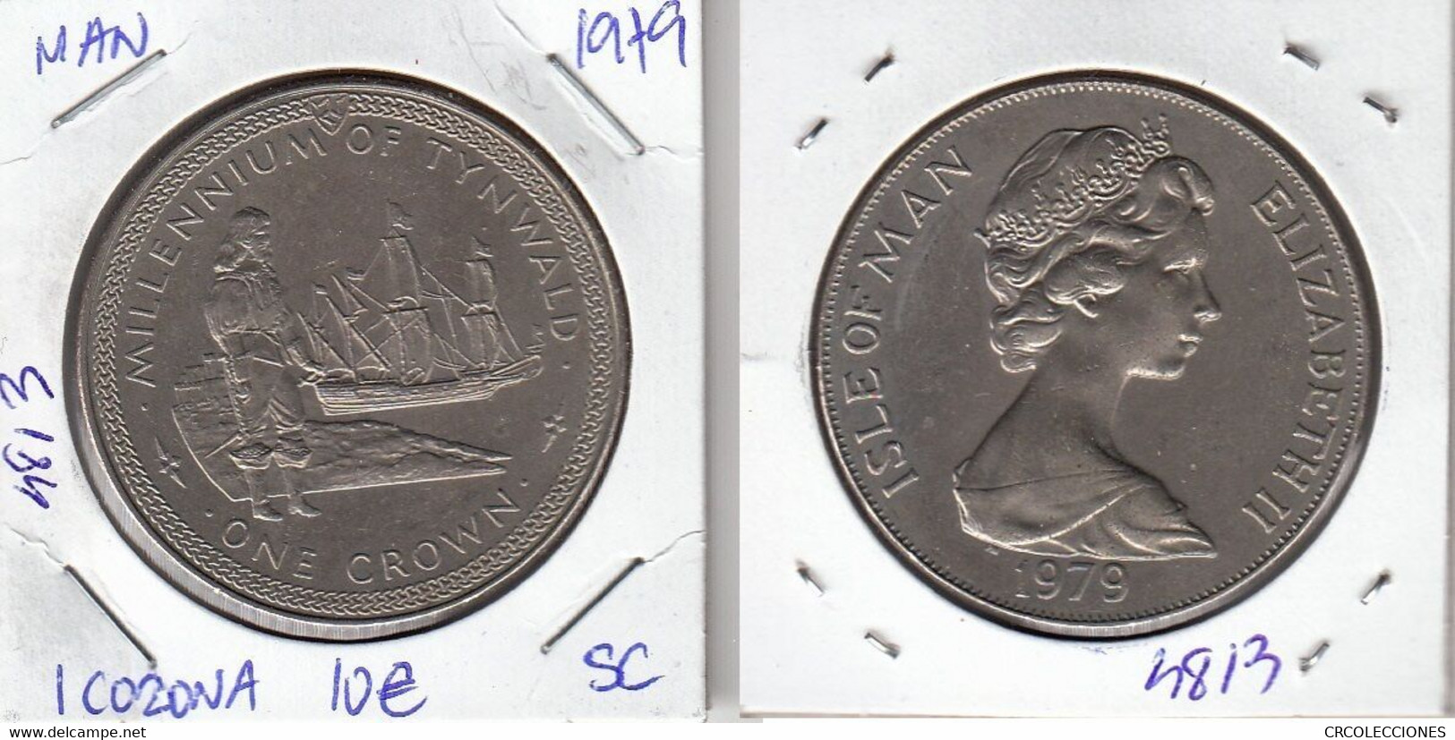 E4813 MONEDA ISLA DE MAN 1 CORONA SIN CIRCULAR 1979 10 - Altri & Non Classificati